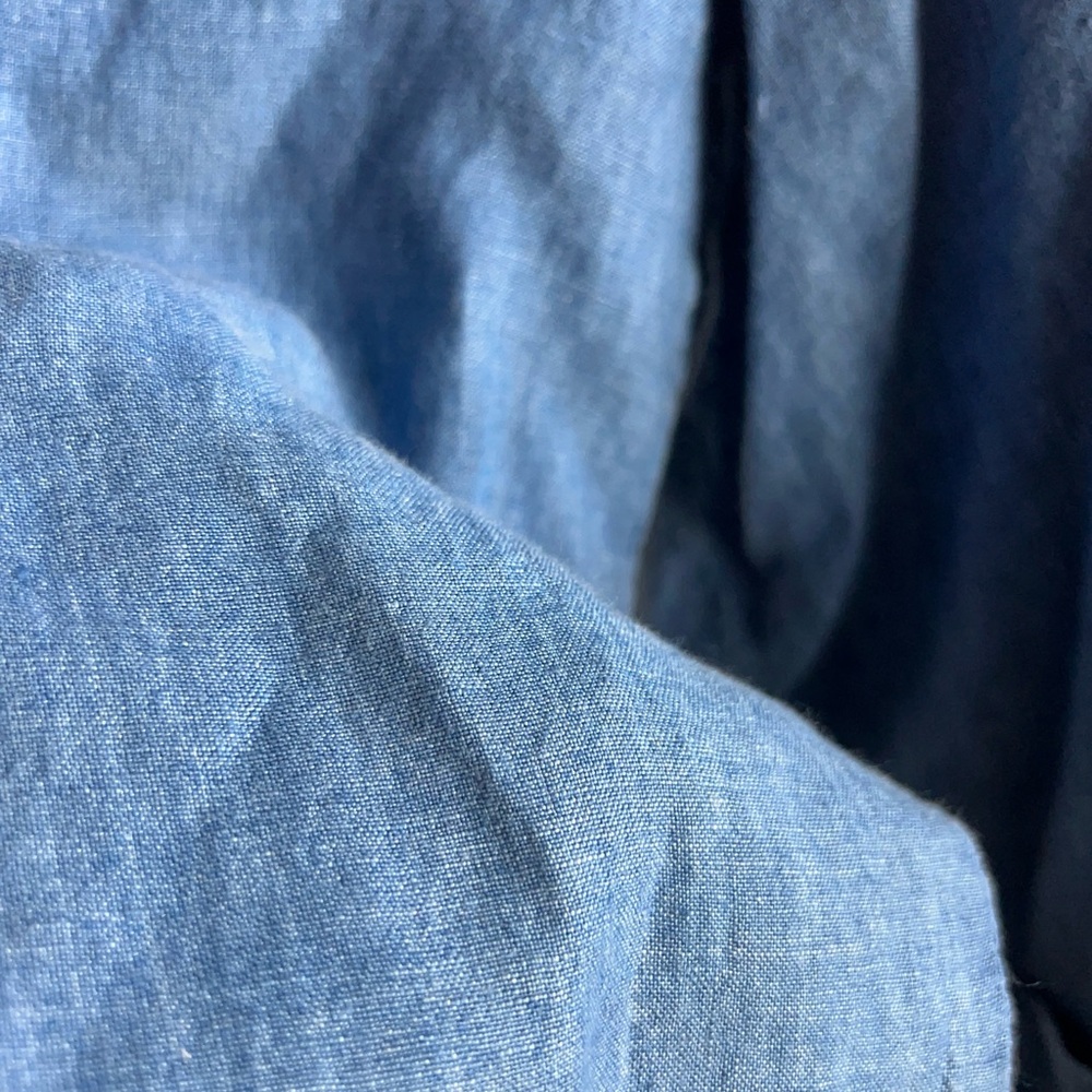 J. Jill Blue Open-Front Cardigan pure indigo linen - Picture 6 of 12